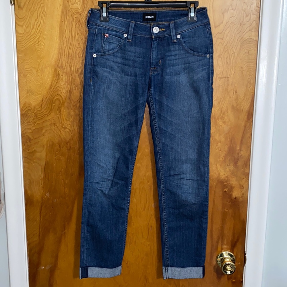 Hudson Bacara Crop Straight Cuffed Jeans